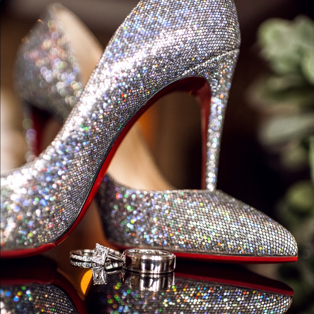 Christian Louboutin Shoes Glitter Kate 120